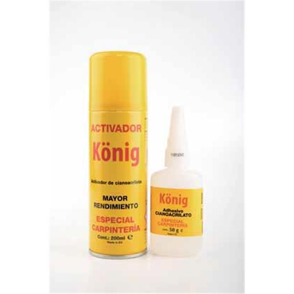 Kit Adhesivo Cianocrilato + Activador Konig