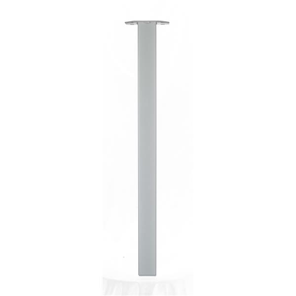 Pata Hierro Cuadrada 50x50mm 72cm Plata Mate