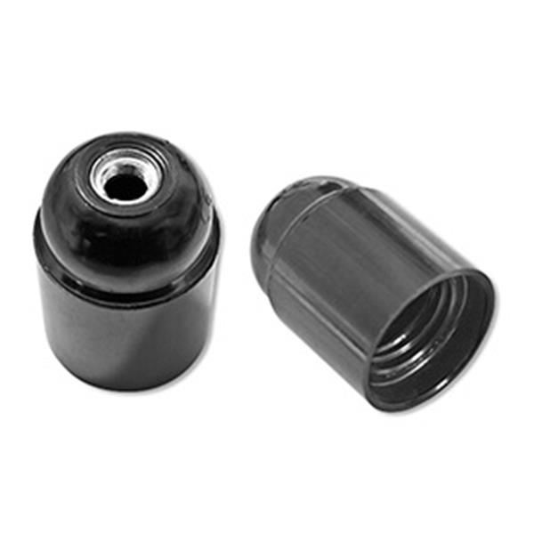 Hepoluz Portalampares Llis Rosca E27 Negre.