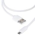 Cable USB-Micro USB 1,2Mts Color Blanco